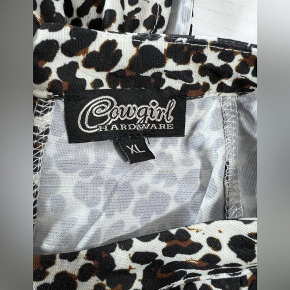 Women’s Cowgirl animal Print Top  Size XL - Picture 8 of 10